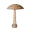 Hello Honey® 4.75" Natural Dotted Carved Wood Mushroom